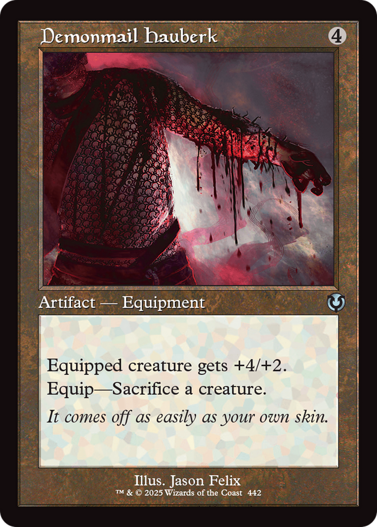 Demonmail Hauberk (Retro Frame) [Innistrad Remastered] | Jomio and Rueliete's Cards and Comics