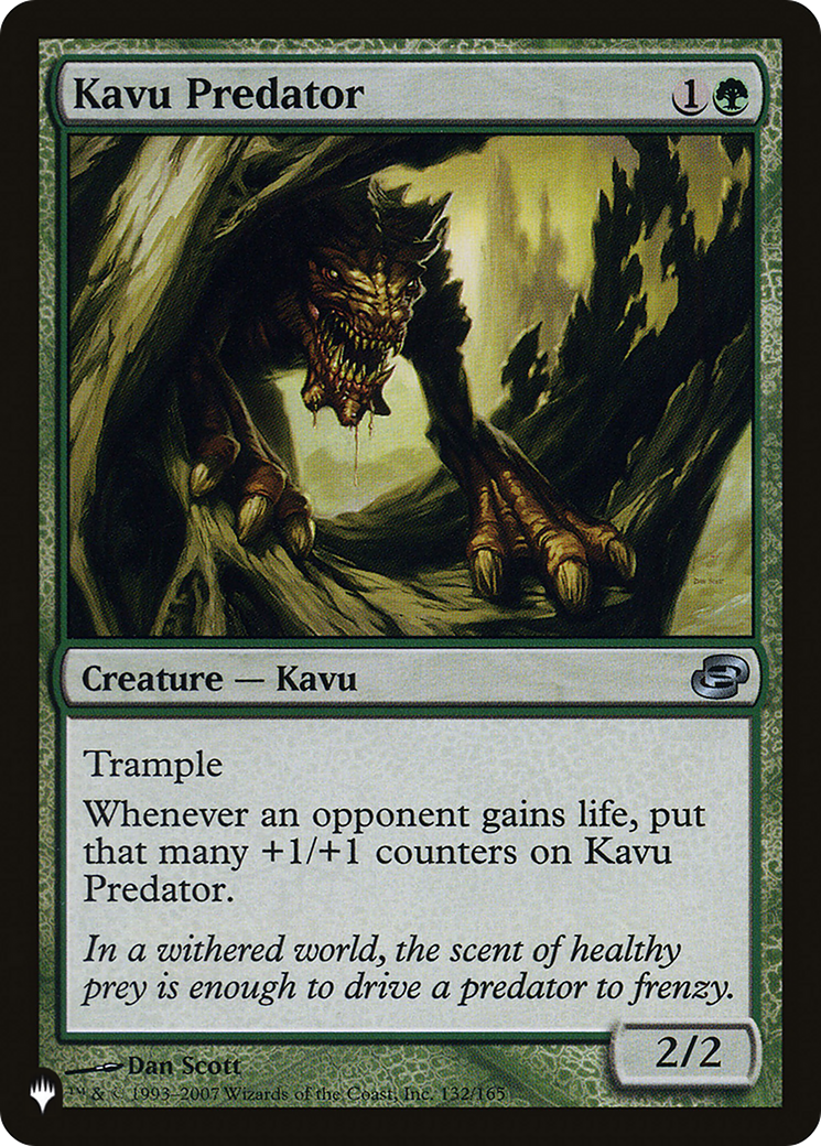 Kavu Predator [The List] | Jomio and Rueliete's Cards and Comics