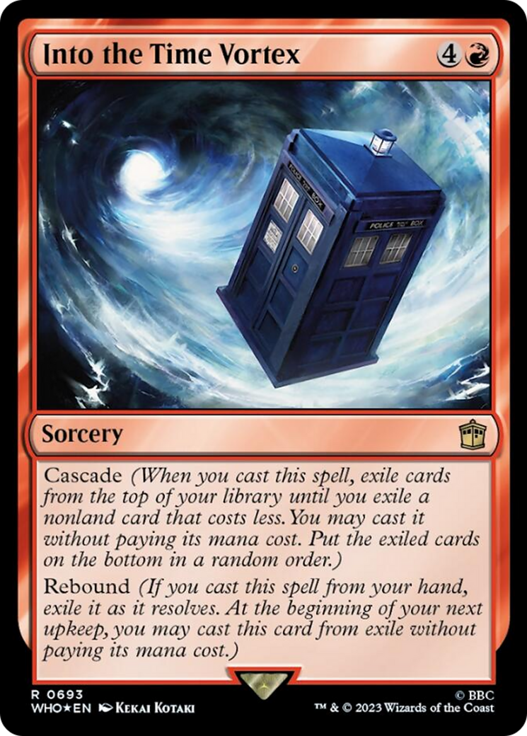 Into the Time Vortex (Surge Foil) [Doctor Who] | Jomio and Rueliete's Cards and Comics