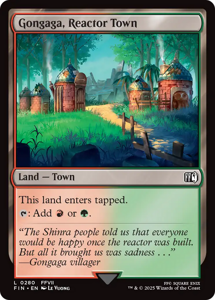 Gongaga, Reactor Town [FINAL FANTASY] | Jomio and Rueliete's Cards and Comics