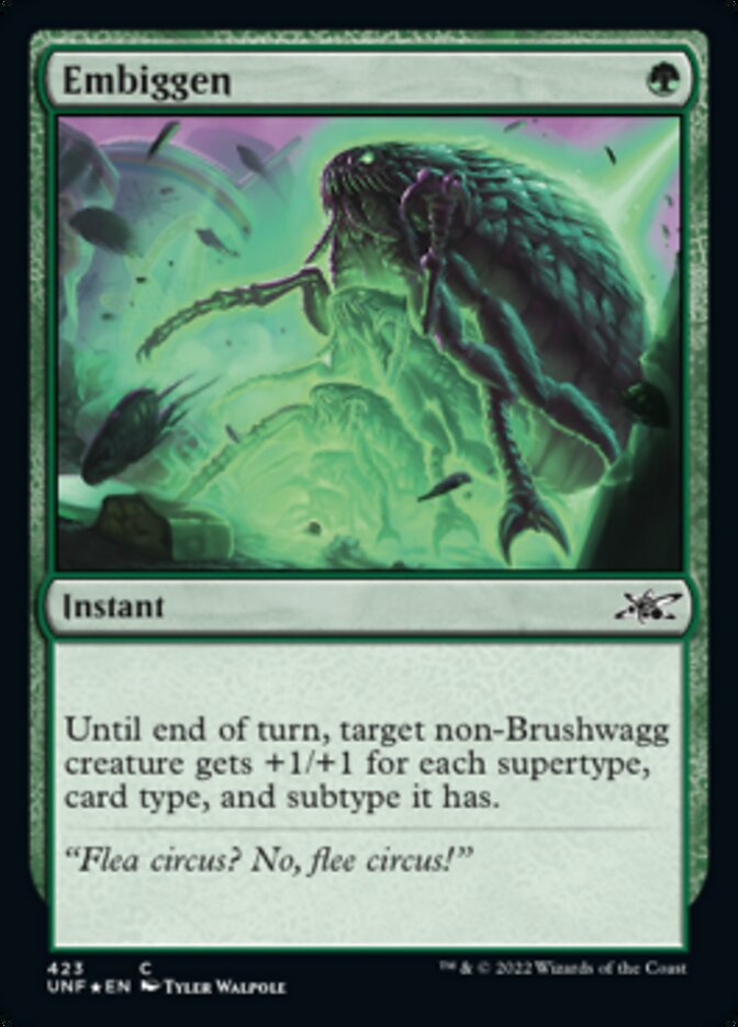 Embiggen (Galaxy Foil) [Unfinity] | Jomio and Rueliete's Cards and Comics