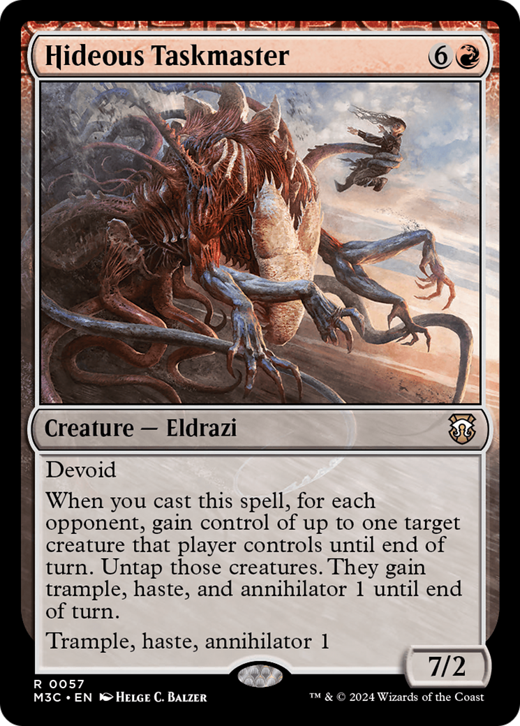 Hideous Taskmaster (Ripple Foil) [Modern Horizons 3 Commander] | Jomio and Rueliete's Cards and Comics