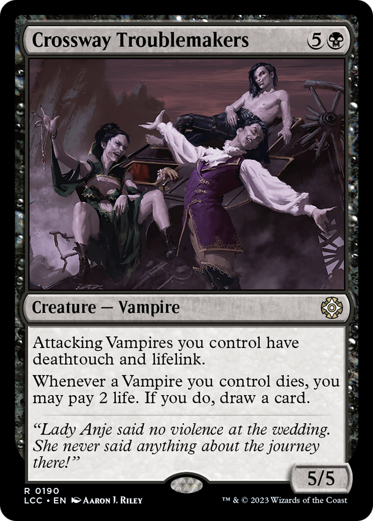 Crossway Troublemakers [The Lost Caverns of Ixalan Commander] | Jomio and Rueliete's Cards and Comics