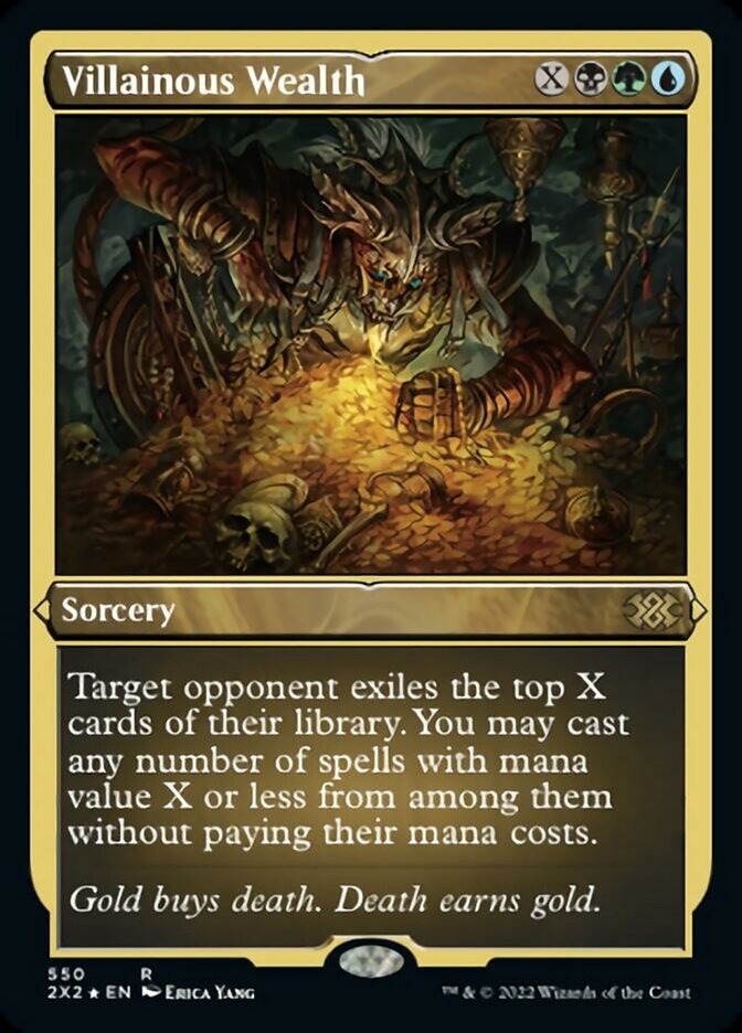 Villainous Wealth (Foil Etched) [Double Masters 2022] | Jomio and Rueliete's Cards and Comics