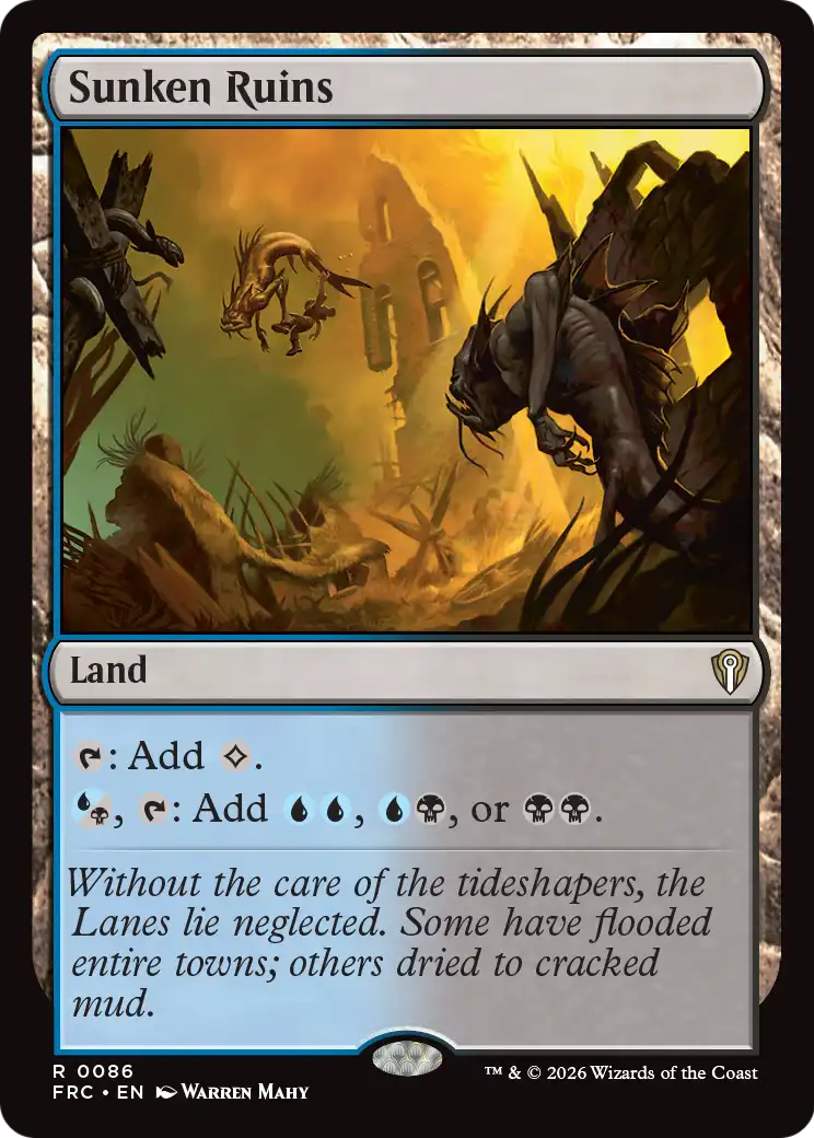Sunken Ruins [Reality Fracture Commander] | Jomio and Rueliete's Cards and Comics