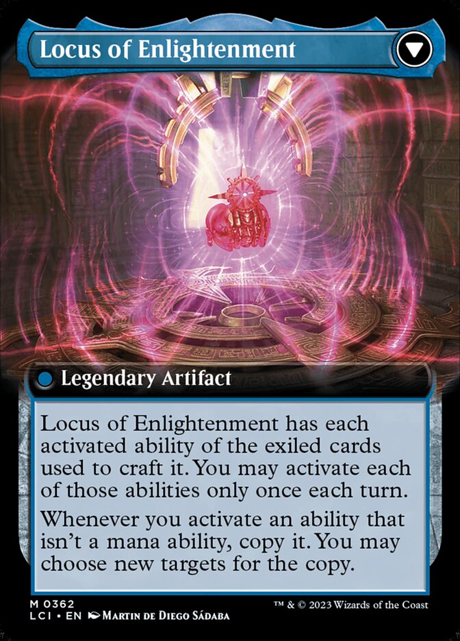 The Enigma Jewel // Locus of Enlightenment (Extended Art) [The Lost Caverns of Ixalan] | Jomio and Rueliete's Cards and Comics