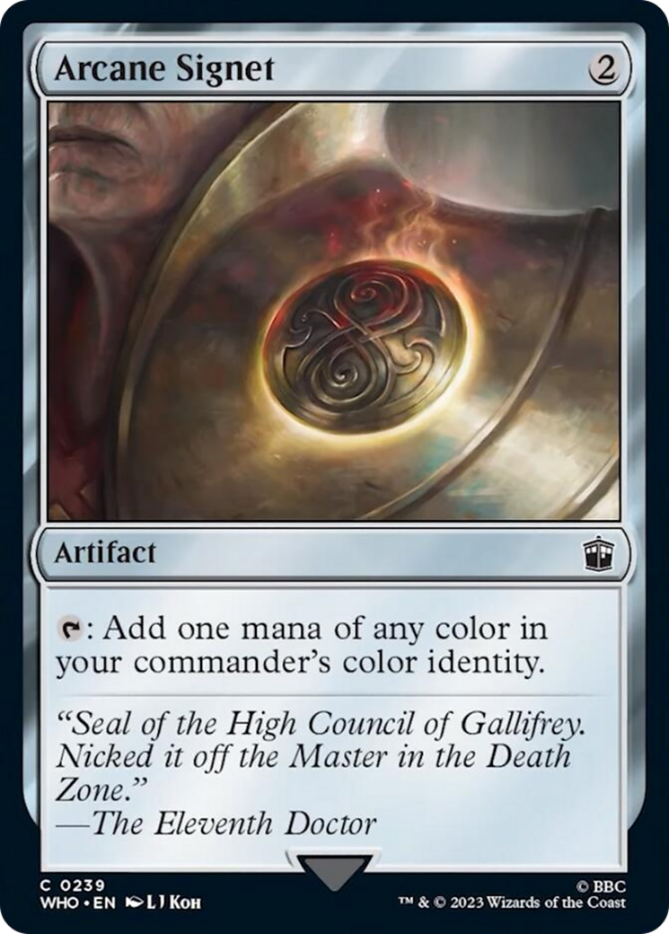 Arcane Signet [Doctor Who] | Jomio and Rueliete's Cards and Comics