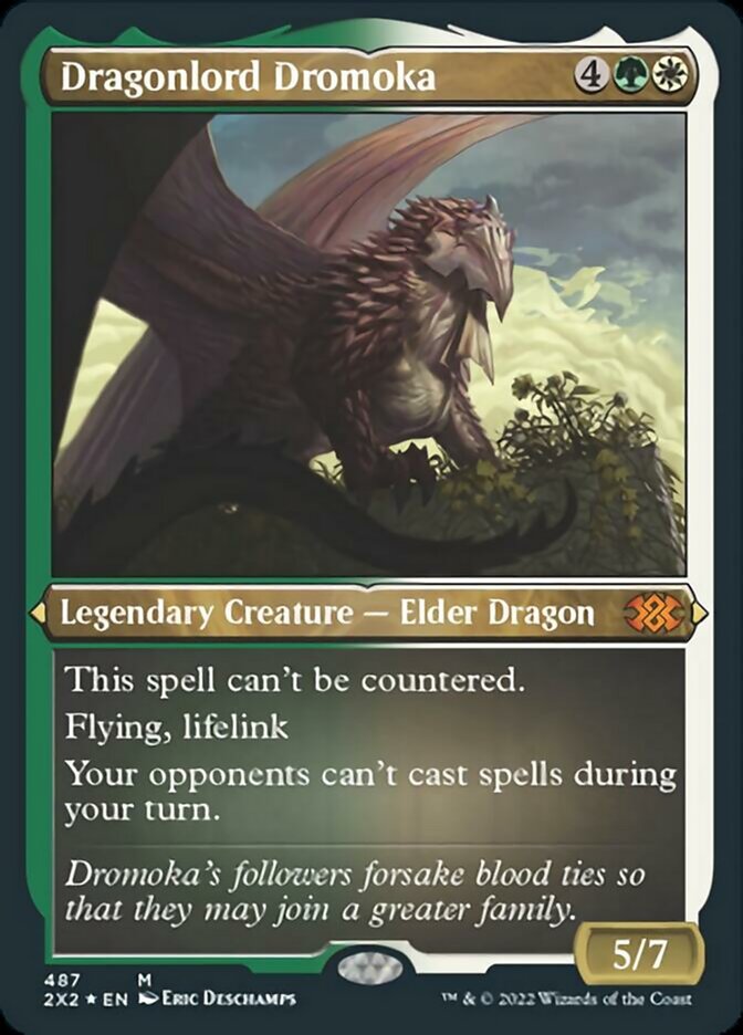 Dragonlord Dromoka (Foil Etched) [Double Masters 2022] | Jomio and Rueliete's Cards and Comics
