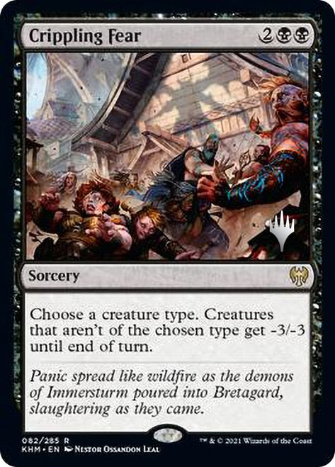 Crippling Fear (Promo Pack) [Kaldheim Promos] | Jomio and Rueliete's Cards and Comics