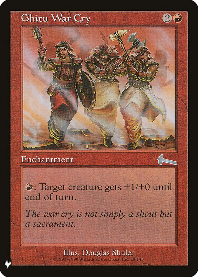 Ghitu War Cry [Mystery Booster] | Jomio and Rueliete's Cards and Comics