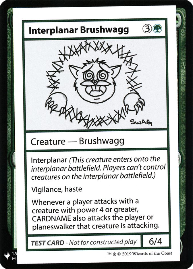 Interplanar Brushwagg [Mystery Booster Playtest Cards] | Jomio and Rueliete's Cards and Comics