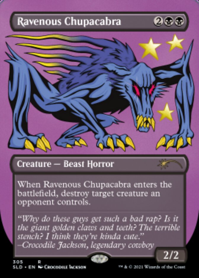 Ravenous Chupacabra (Borderless) (Foil Etched) [Secret Lair Drop Series] | Jomio and Rueliete's Cards and Comics