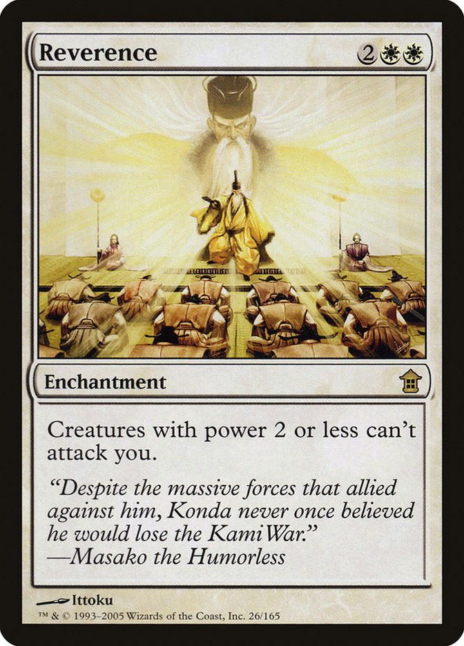 Reverence [Saviors of Kamigawa] | Jomio and Rueliete's Cards and Comics
