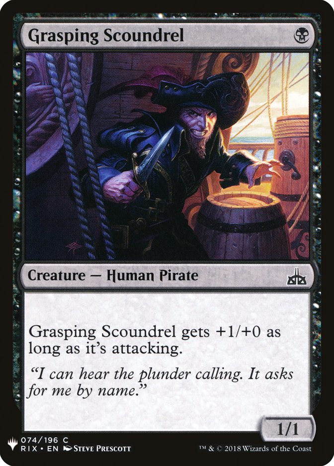 Grasping Scoundrel [Mystery Booster] | Jomio and Rueliete's Cards and Comics