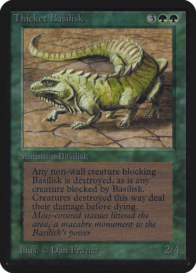 Thicket Basilisk [Alpha Edition] | Jomio and Rueliete's Cards and Comics