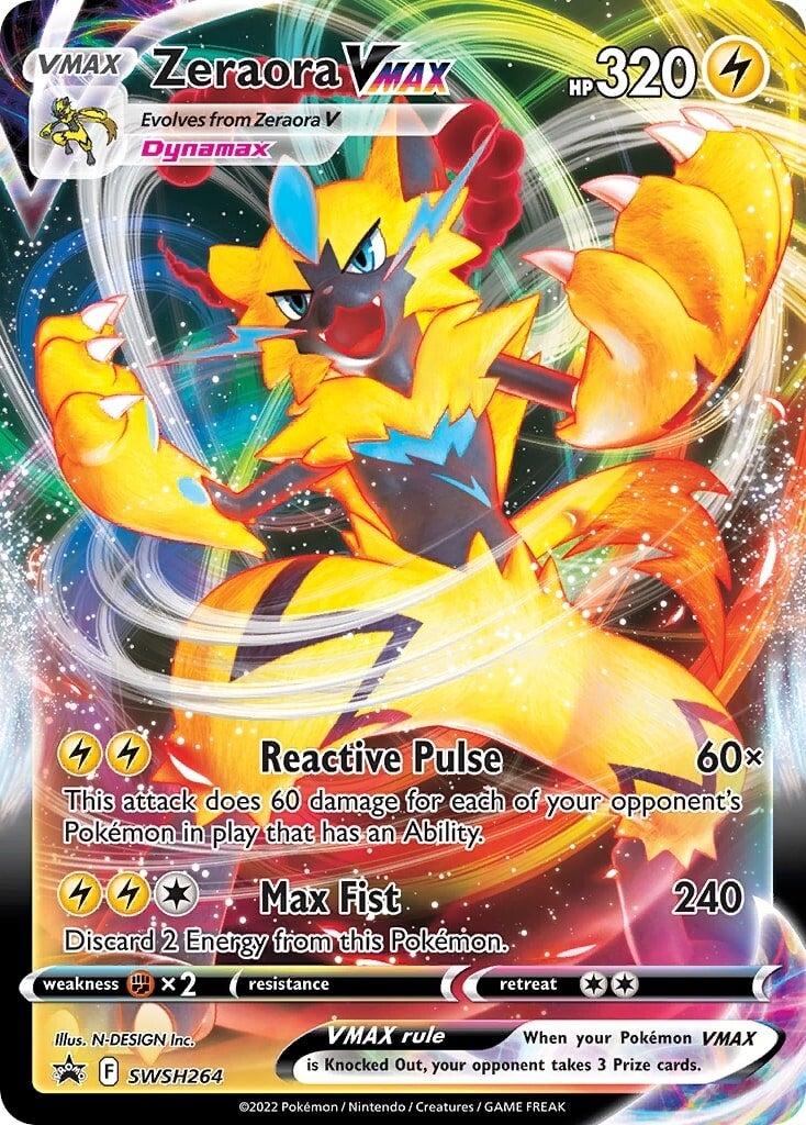 Zeraora VMAX (SWSH264) [Sword & Shield: Black Star Promos] | Jomio and Rueliete's Cards and Comics