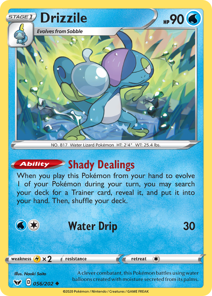 Drizzile (056/202) [Sword & Shield: Base Set] | Jomio and Rueliete's Cards and Comics