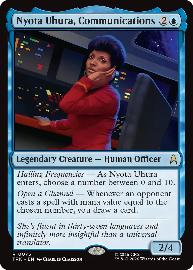 Nyota Uhura, Communications [Star Trek] | Jomio and Rueliete's Cards and Comics