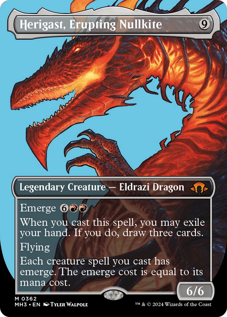 Herigast, Erupting Nullkite (Borderless) [Modern Horizons 3] | Jomio and Rueliete's Cards and Comics