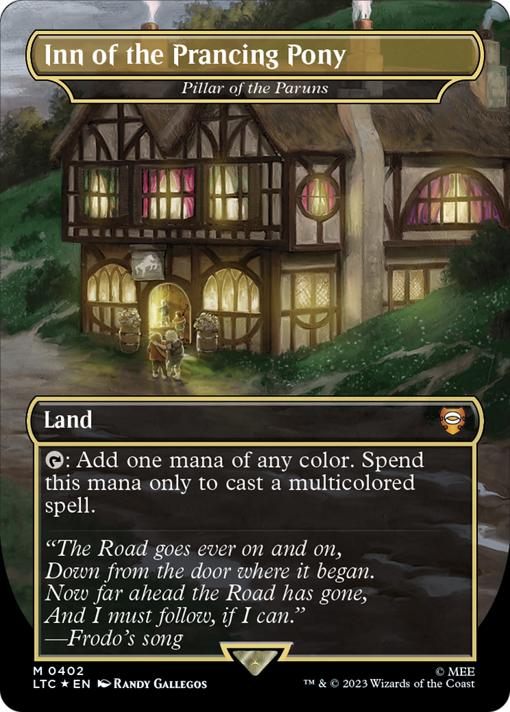 Inn of the Prancing Pony - Pillar of the Paruns (Surge Foil Realms and Relics) [The Lord of the Rings: Tales of Middle-Earth Commander] | Jomio and Rueliete's Cards and Comics
