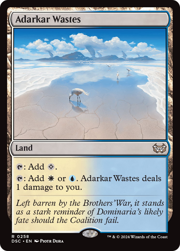 Adarkar Wastes [Duskmourn: House of Horror Commander] | Jomio and Rueliete's Cards and Comics