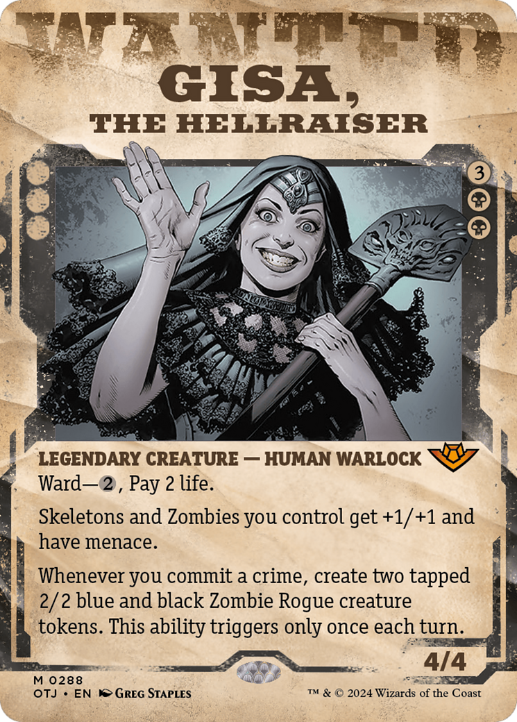 Gisa, the Hellraiser (Showcase) [Outlaws of Thunder Junction] | Jomio and Rueliete's Cards and Comics