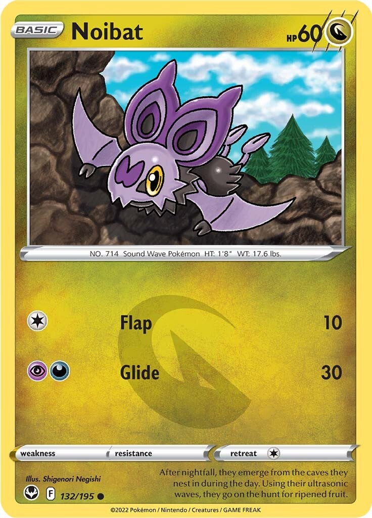 Noibat (132/195) [Sword & Shield: Silver Tempest] | Jomio and Rueliete's Cards and Comics