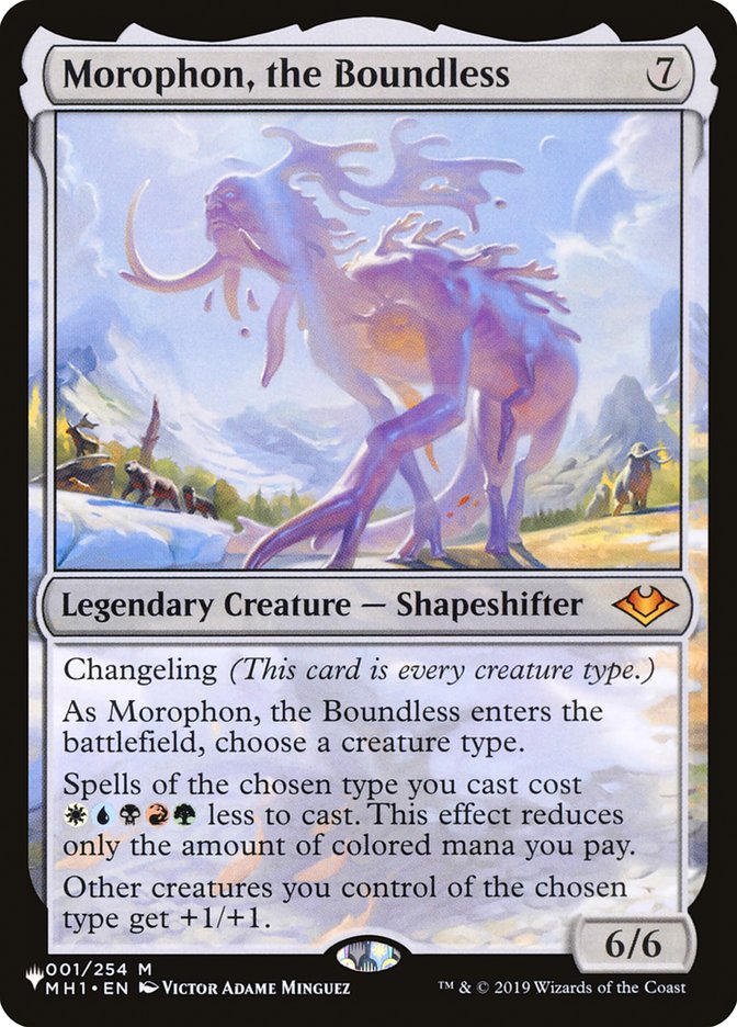 Morophon, the Boundless [The List] | Jomio and Rueliete's Cards and Comics