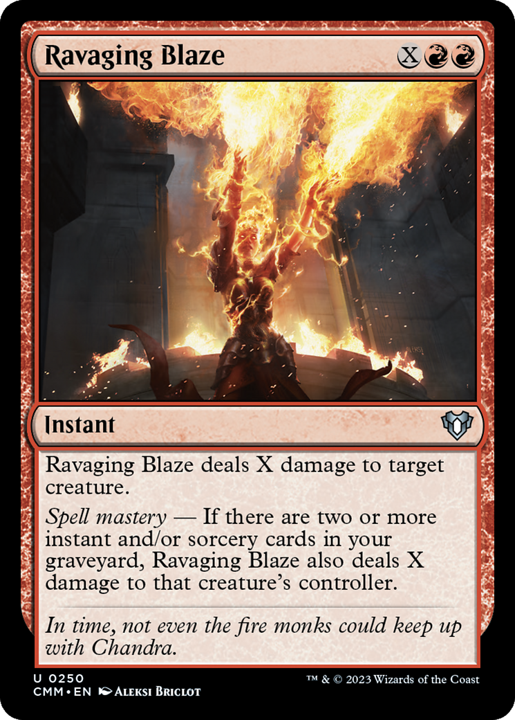Ravaging Blaze [Commander Masters] | Jomio and Rueliete's Cards and Comics