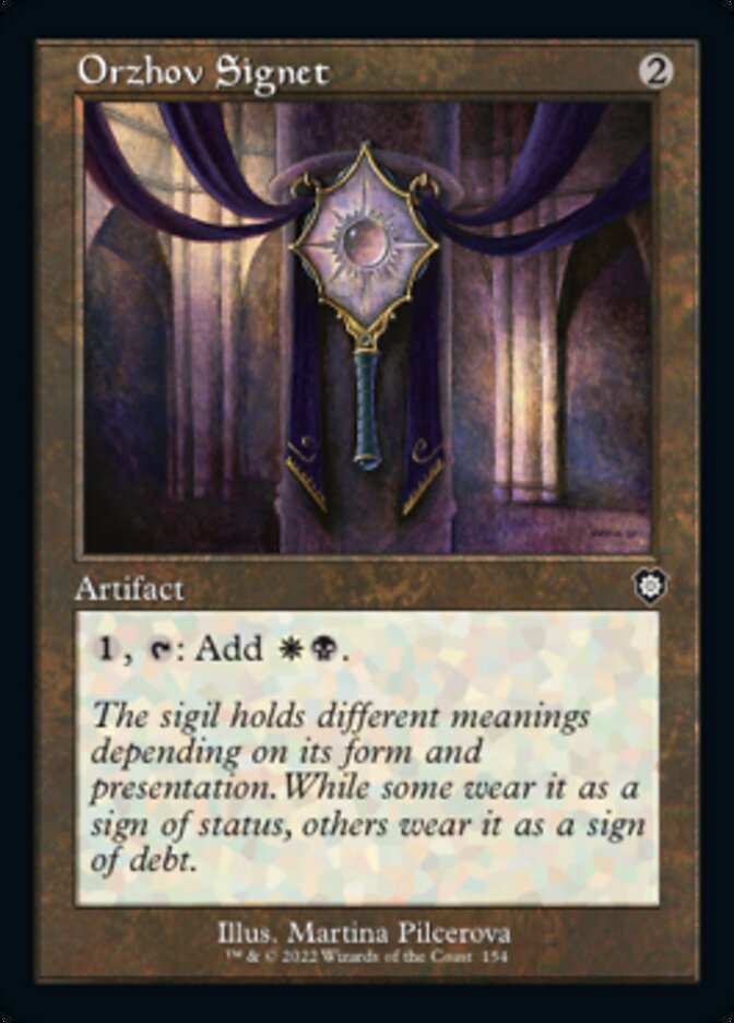 Orzhov Signet (Retro) [The Brothers' War Commander] | Jomio and Rueliete's Cards and Comics