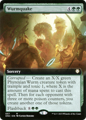 Wurmquake (Extended Art) [Phyrexia: All Will Be One Commander] | Jomio and Rueliete's Cards and Comics