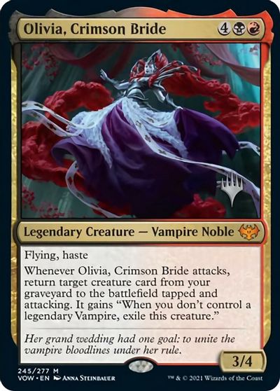 Olivia, Crimson Bride (Promo Pack) [Innistrad: Crimson Vow Promos] | Jomio and Rueliete's Cards and Comics