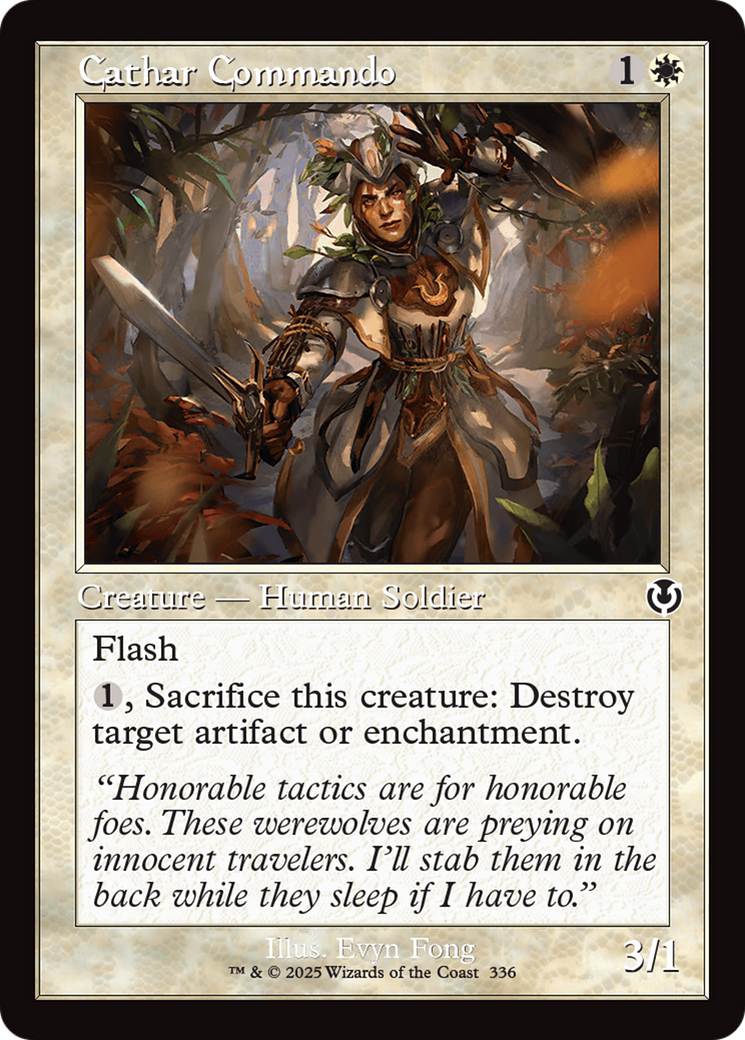 Cathar Commando (Retro Frame) [Innistrad Remastered] | Jomio and Rueliete's Cards and Comics