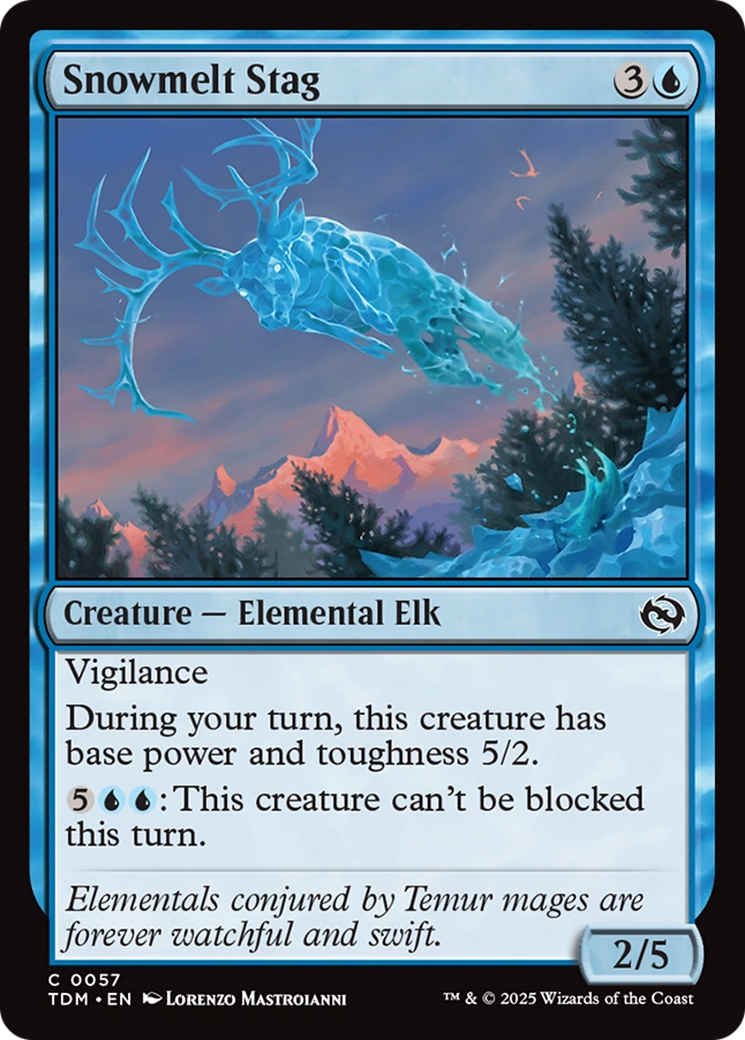 Snowmelt Stag [Tarkir: Dragonstorm] | Jomio and Rueliete's Cards and Comics