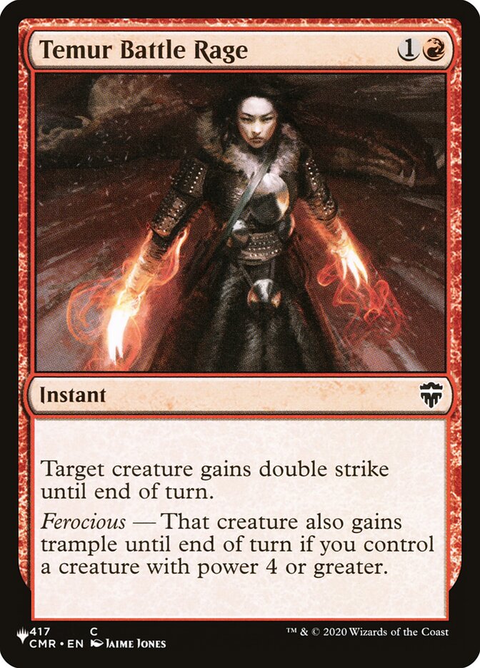 Temur Battle Rage [Secret Lair: Heads I Win, Tails You Lose] | Jomio and Rueliete's Cards and Comics