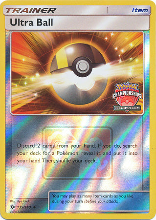 Ultra Ball (135/149) (NA Championship Promo) [Sun & Moon: Base Set] | Jomio and Rueliete's Cards and Comics