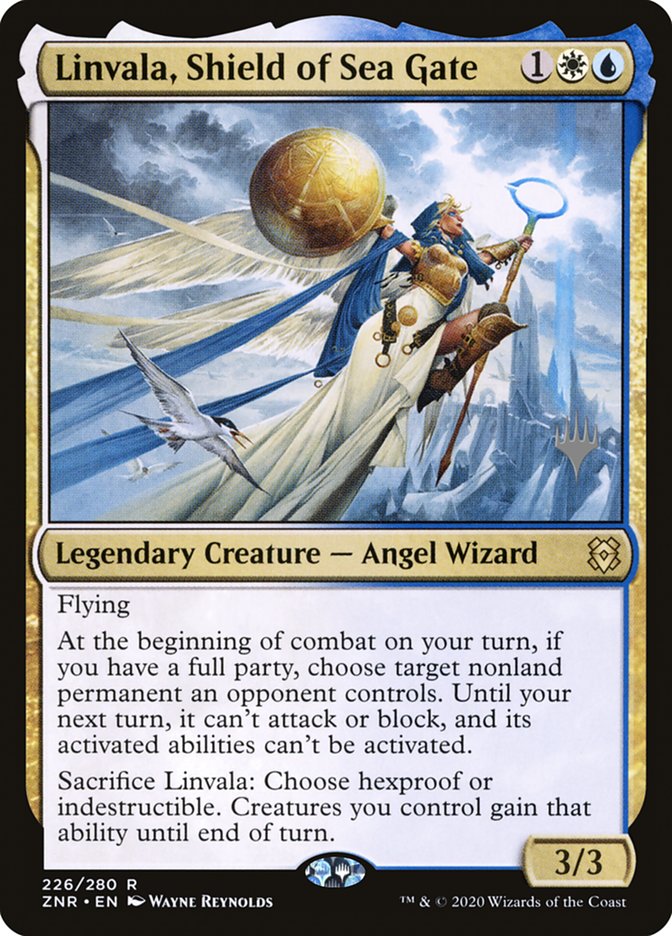 Linvala, Shield of Sea Gate (Promo Pack) [Zendikar Rising Promos] | Jomio and Rueliete's Cards and Comics