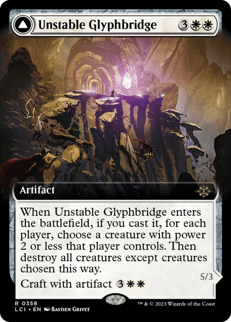 Unstable Glyphbridge // Sandswirl Wanderglyph (Extended Art) [The Lost Caverns of Ixalan] | Jomio and Rueliete's Cards and Comics