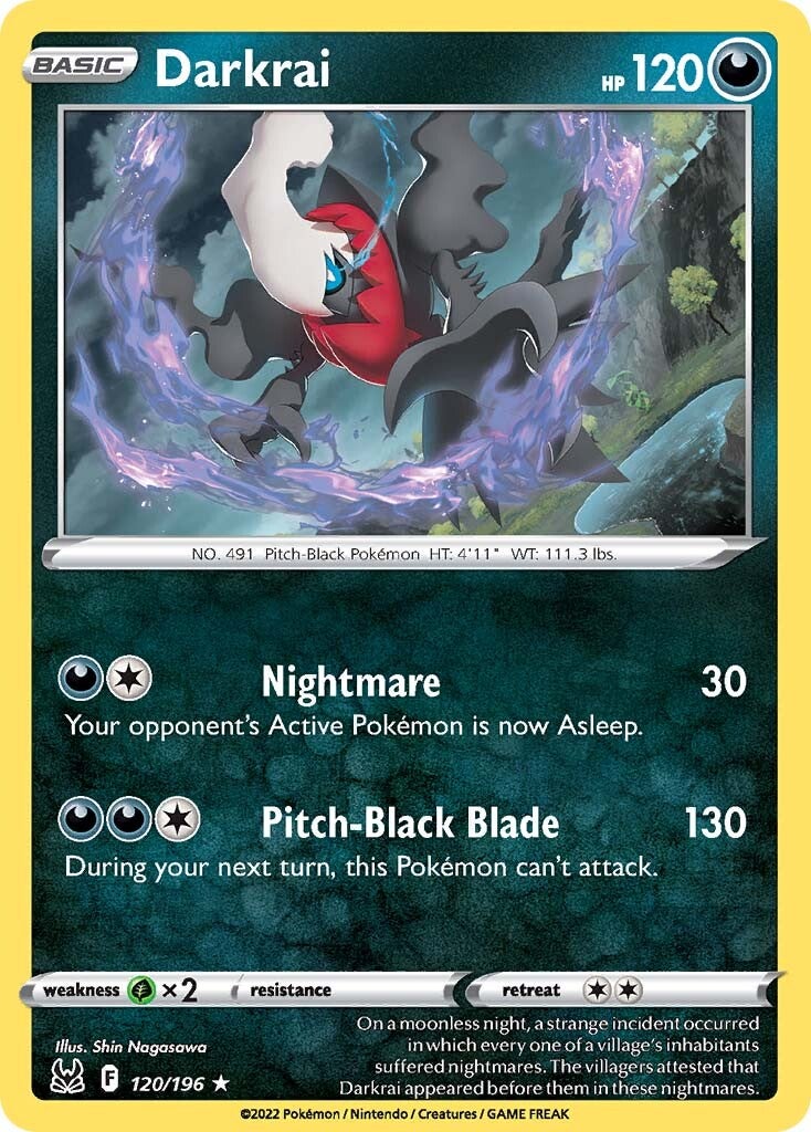 Darkrai (120/196) [Sword & Shield: Lost Origin] | Jomio and Rueliete's Cards and Comics