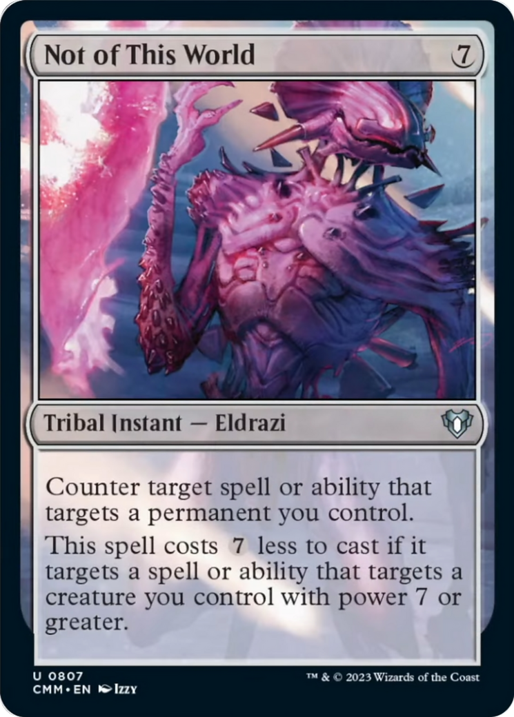 Not of This World [Commander Masters] | Jomio and Rueliete's Cards and Comics