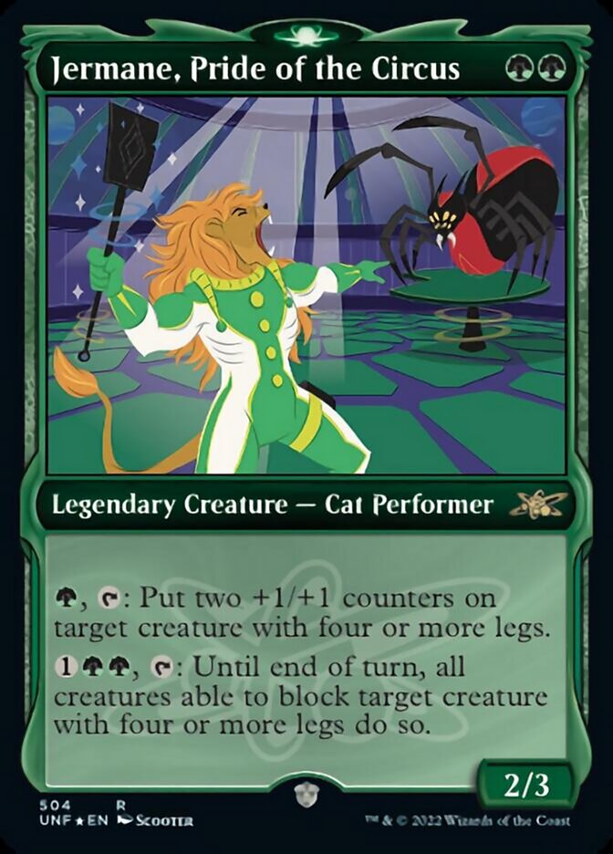 Jermane, Pride of the Circus (Showcase) (Galaxy Foil) [Unfinity] | Jomio and Rueliete's Cards and Comics