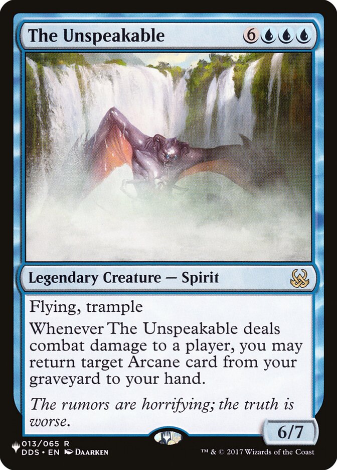 The Unspeakable [The List] | Jomio and Rueliete's Cards and Comics