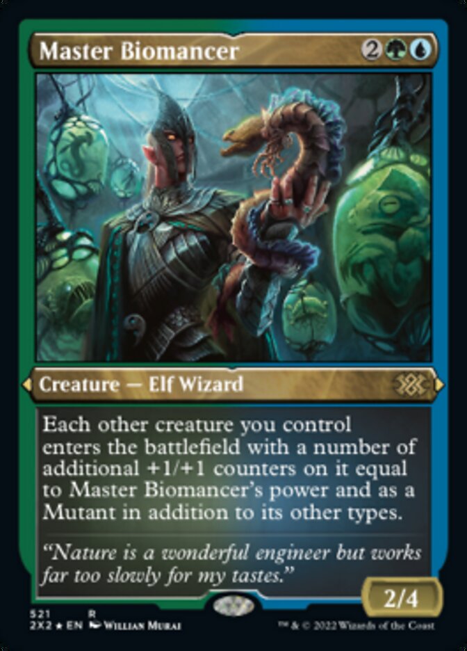 Master Biomancer (Foil Etched) [Double Masters 2022] | Jomio and Rueliete's Cards and Comics
