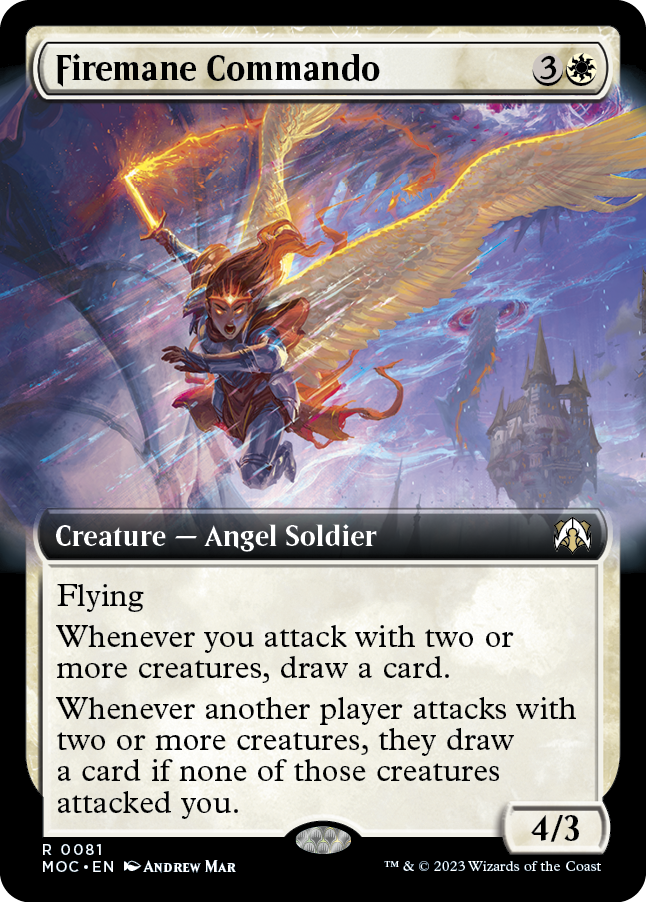 Firemane Commando (Extended Art) [March of the Machine Commander] | Jomio and Rueliete's Cards and Comics