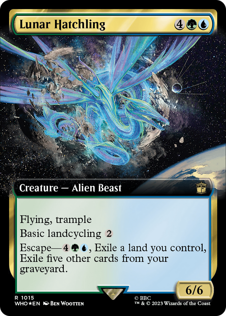 Lunar Hatchling (Extended Art) (Surge Foil) [Doctor Who] | Jomio and Rueliete's Cards and Comics