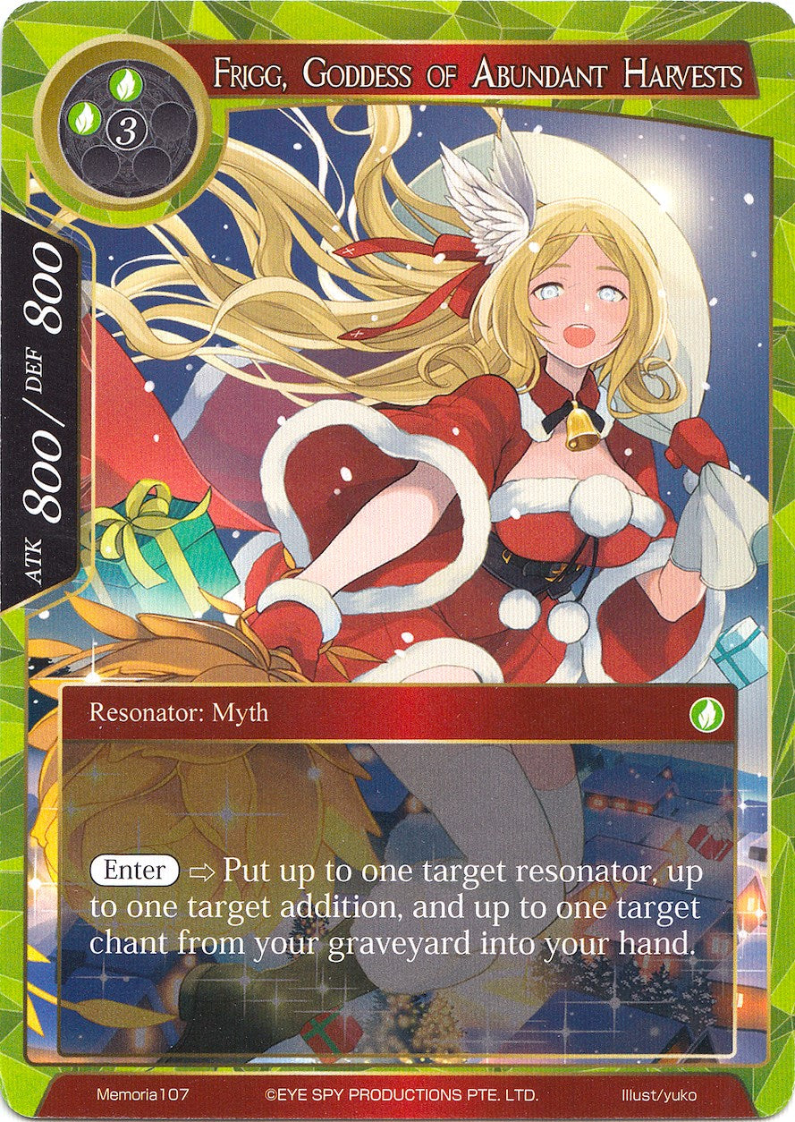 Frigg, Goddess of Abundant Harvests (Memoria107) [Alice Origin Memoria Cards] | Jomio and Rueliete's Cards and Comics