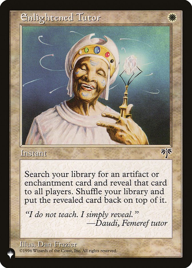 Enlightened Tutor [The List] | Jomio and Rueliete's Cards and Comics