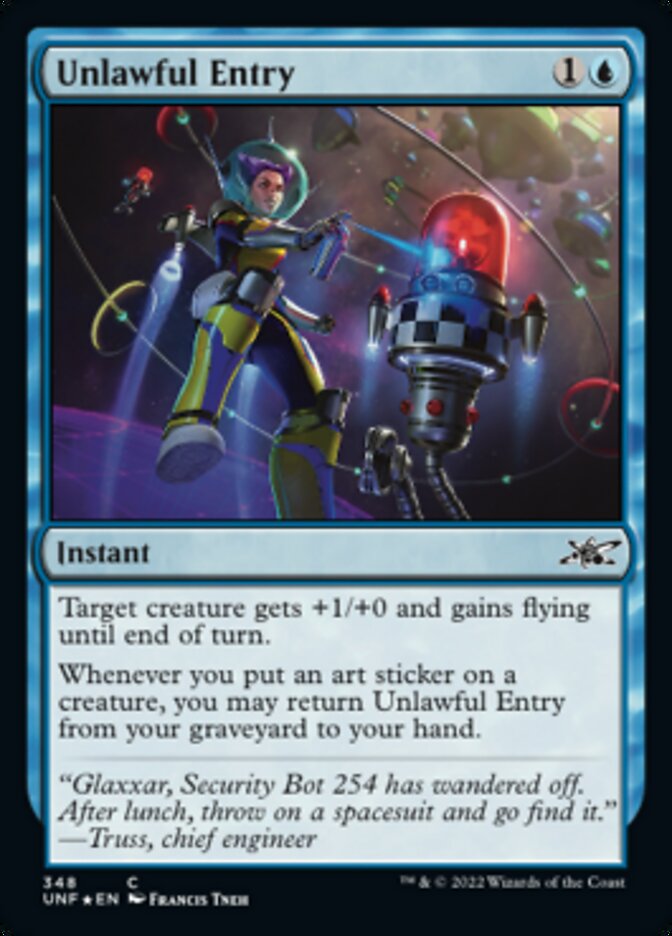 Unlawful Entry (Galaxy Foil) [Unfinity] | Jomio and Rueliete's Cards and Comics