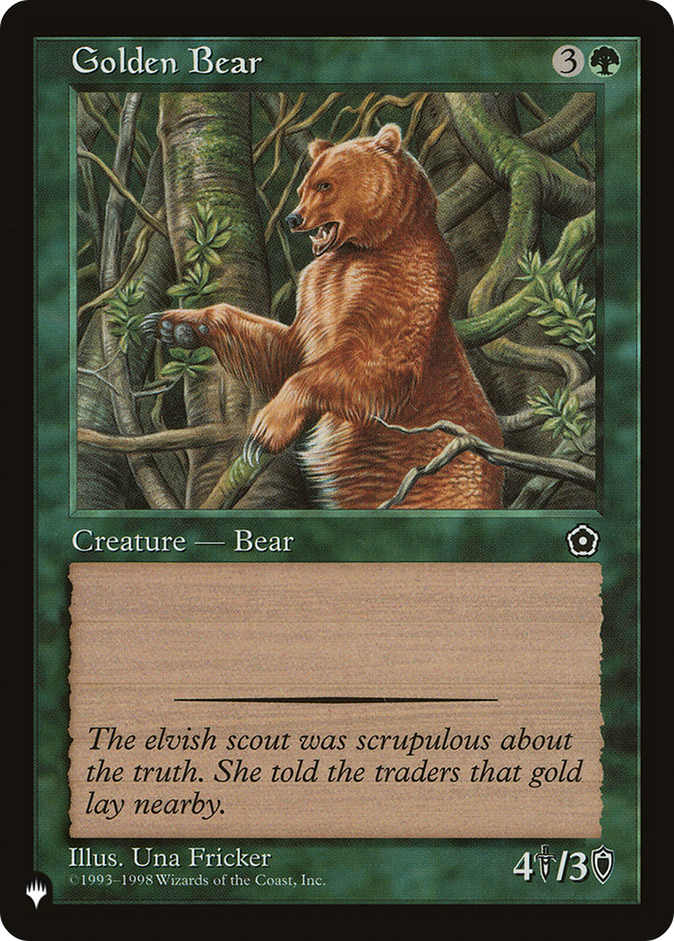 Golden Bear [The List] | Jomio and Rueliete's Cards and Comics