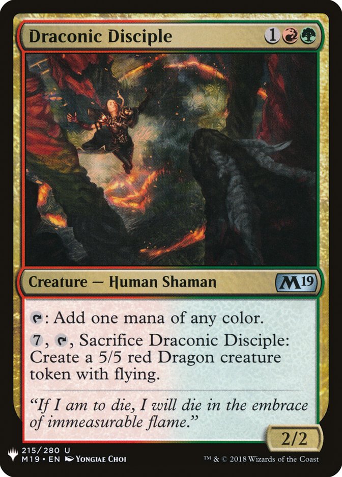 Draconic Disciple [Mystery Booster] | Jomio and Rueliete's Cards and Comics